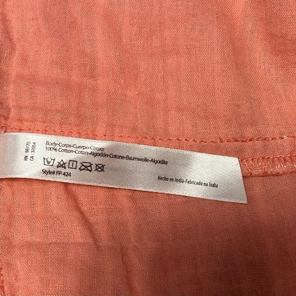 Free People FP One Coral Crochet Trim Cami | Size XS - Picture 3 of 6